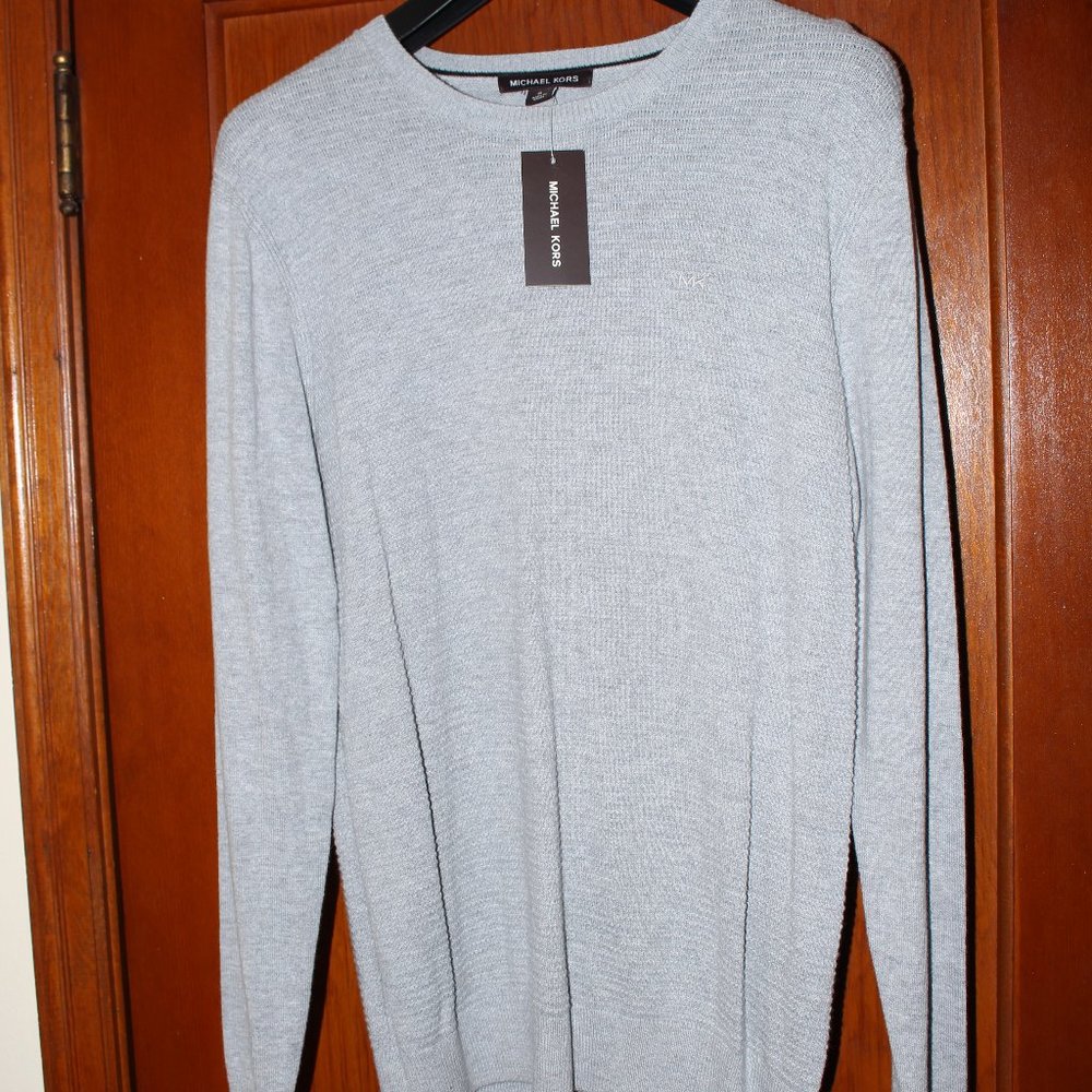 Michael Kors MK Grey Mens Medium Sweater